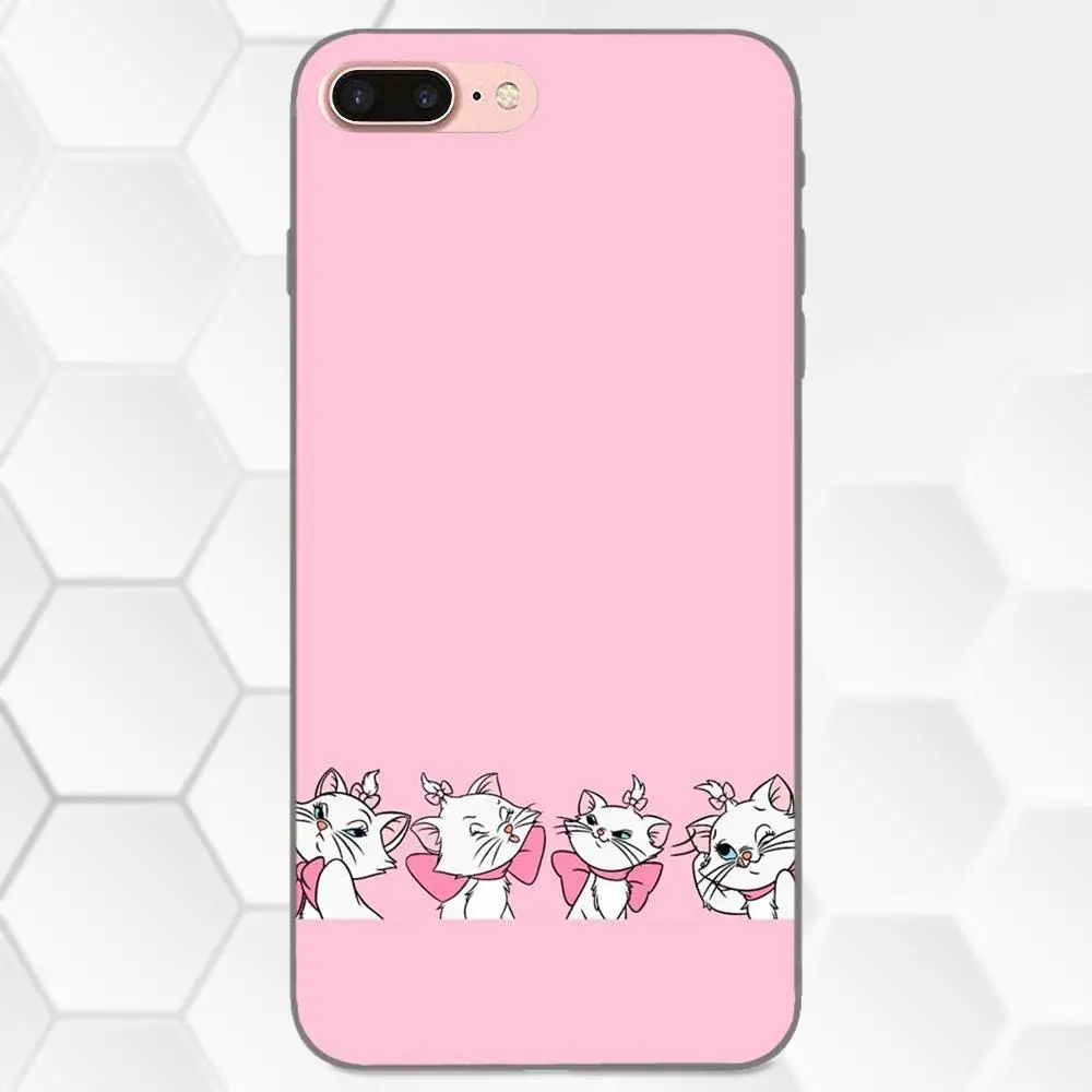 Розовый милый аристократ Marie для Samsung Galaxy A3 A5 A6 A6s A7 A8 A9 Star Plus 2016 2017 2018 Мягкий ТПУ