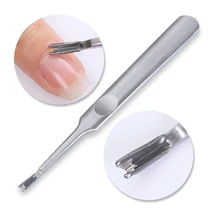 Stainless Steel Nail Cuticle Pusher Pedicure Tool Dead Skin Remover Fork Trimmer Callus Manicure Nail Art Tool
