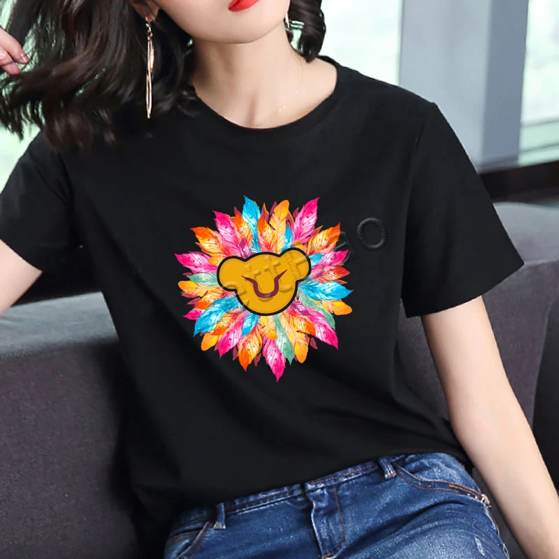 

Hakuna Matata Shirt Black Lady Tops Streetwear tshirt Lion King Cotton Soft O-Neck Punk T-shirt Friends Don't Lie Women Tees