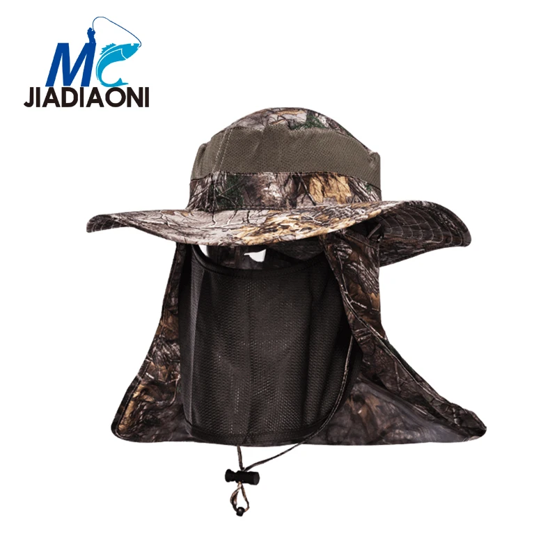 

JIADIAONI New Men Outdoor Fishing Clothes Caps Winter Sunshade Mosquito Repellent Cap Fishing Hat Fishing Accessories