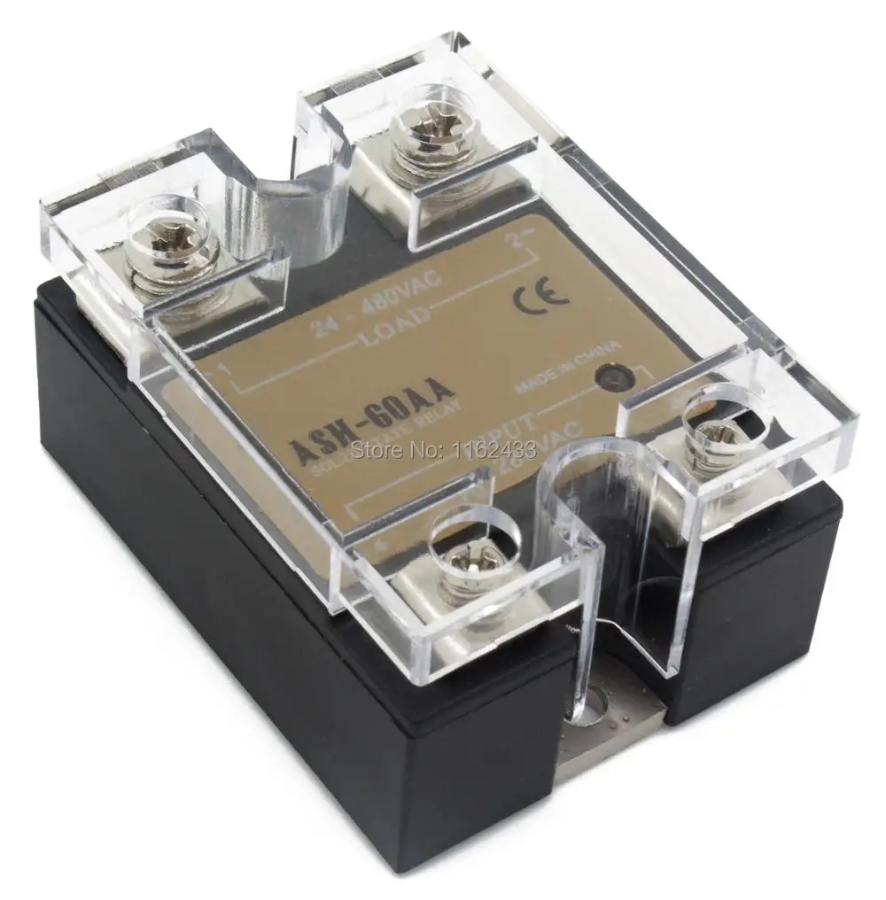 

ASH-60AA single phase AC to AC 60A AC 480V solid state relay 60AA SSR