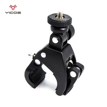 Quick Bicicleta Clip de Montaje de la Bici con Adaptador para Trípode para Go pro Hero 5 4 3 + Sesión de xiaomi yi 4 k Cámara de Acción GoPro accesorios
