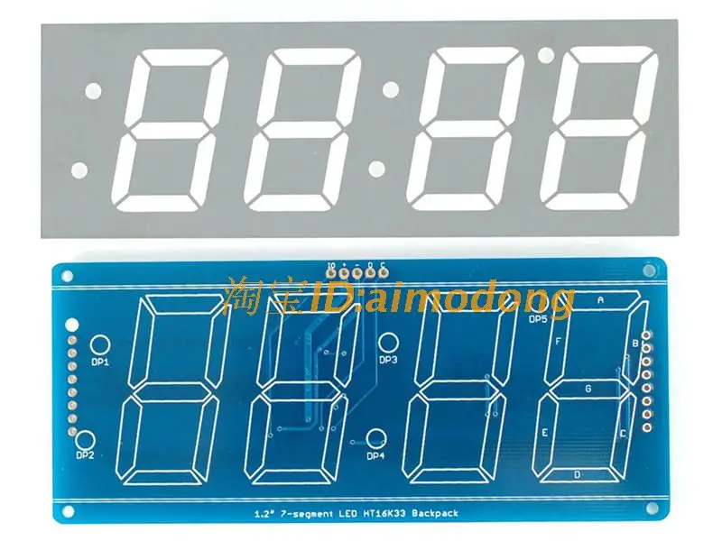 Красный 1,2 '4 цифры 7 семисегментный светодиодный Дисплей часы межсоединений интегральных схем время uno r3