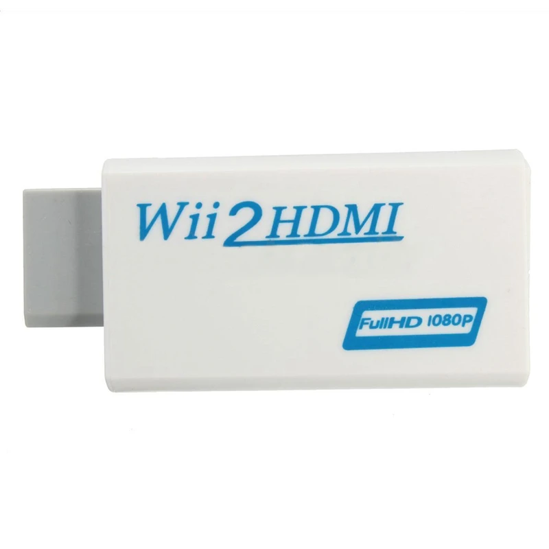  A HDMI Wii2HDMI Full HD FHD 1080P Dell'adattatore del Convertitore Audio Uscita di 3.5mm Martinetti