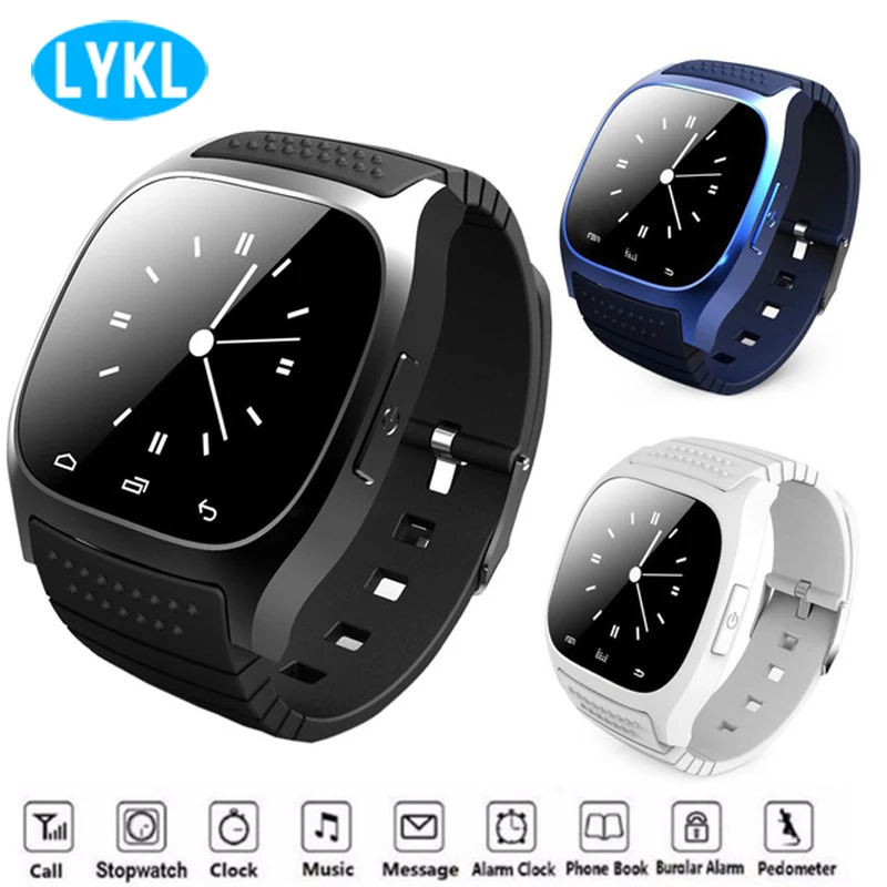 

2018 Smartwatch M26 Bluetooth Smart Watch with LED Alitmeter Music Player Pedometer for Android Smart Phone for Xiaomi for Meizu