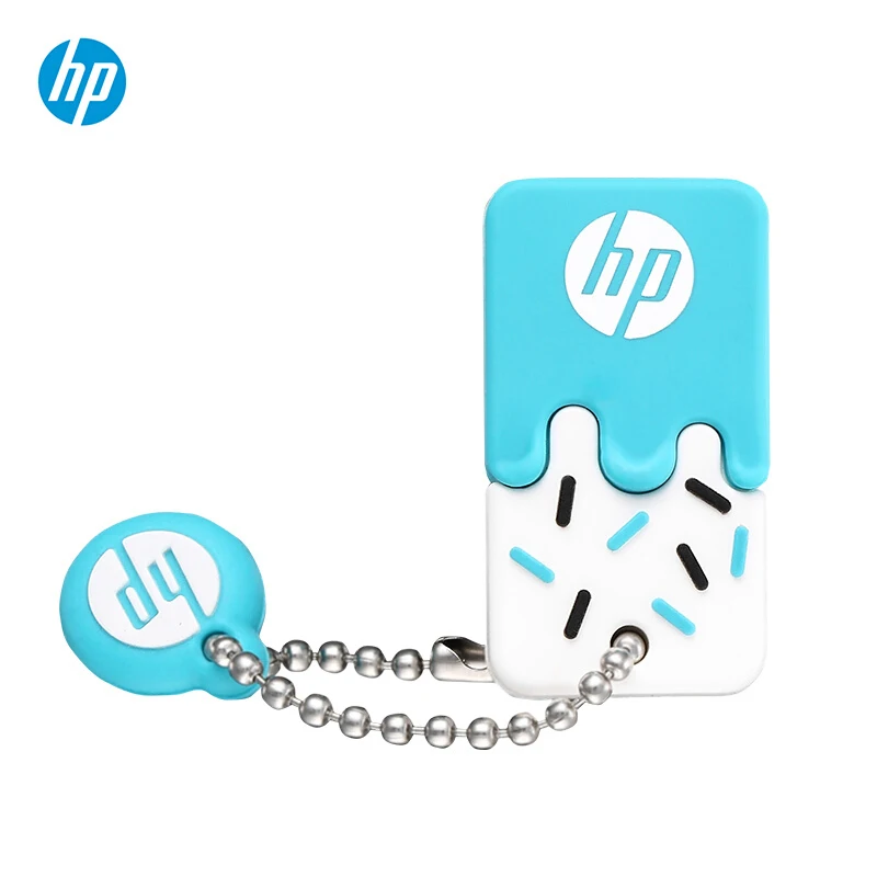 hp USB флэш-диск 32 ГБ флеш-накопитель 64 ГБ com X178b 16 Гб мультфильм Cle usb мини-память Флешка автомобильный компьютер двойного назначения - Цвет: v178-blue