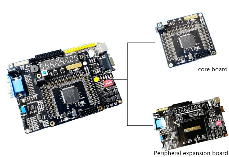 FPGA Xilinx Spartan-6 XC6SLX9 макетная плата Spartan6 основная плата+ периферийная Плата расширения+ модуль AD DA+ адаптер питания