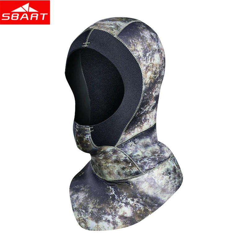 

SBART 3MM Neoprene Scuba Wetsuits Caps Women Men Winter Keep Warm Hood With Shoulder Surfing Scuba Diving Suit Cap Accessories