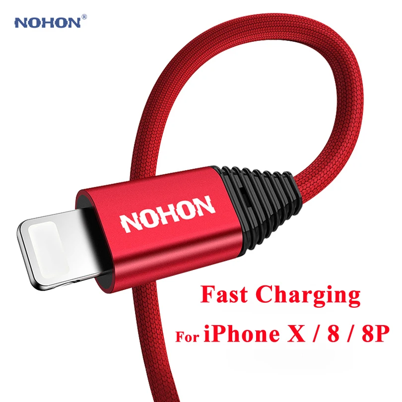 Кабель Nohon type C PD для Lightning iPhone X 8 Plus P pin кабели синхронизации данных 7 6S 6 5S 5 быстрая