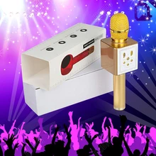 

2018 new professional wireless Bluetooth karaoke microphone portable mini home KTV music player handheld speaker