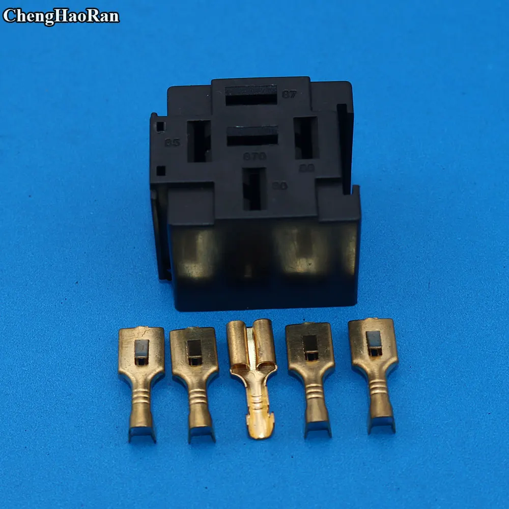 Chenghaoran Automotive Car Relay Sockets 5 Pin Mount