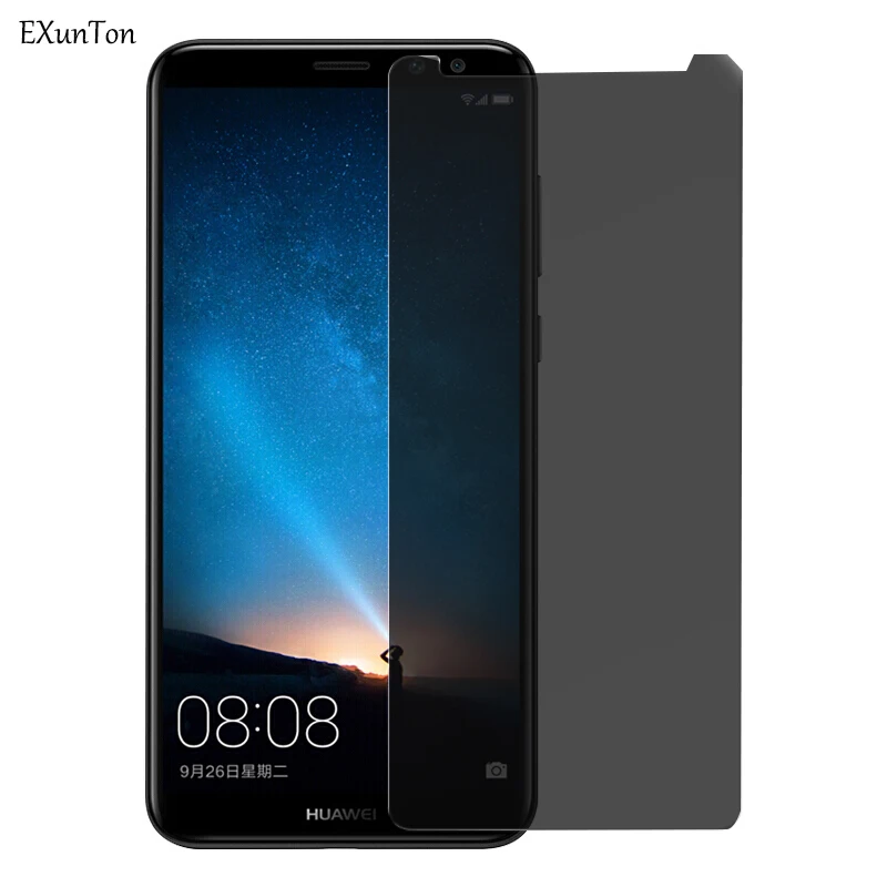

EXUNTON Anti Spy Privacy Tempered Glass For Huawei Y5 Y9 HuaweiY9 Prime 2018 2019 Anti Glare 9H Screen Protector Protective Film