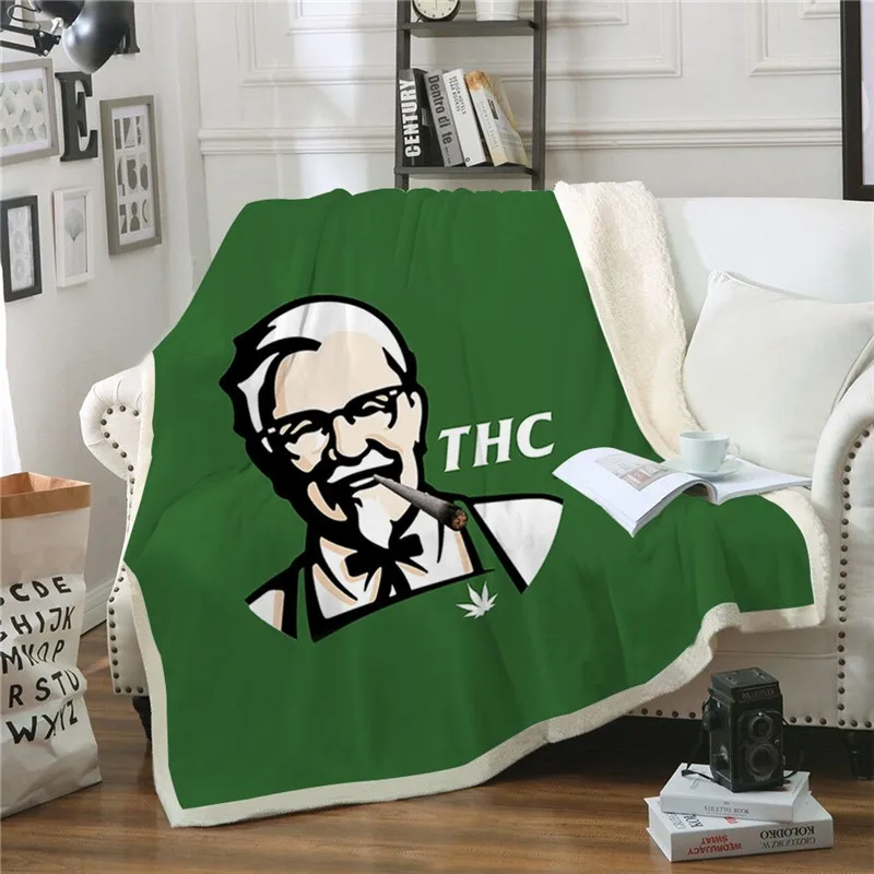 

Green 3D Print Fleece Blanket Washable Bedspread Fashion Blanket Beads Sherpa Fleece Blanket Boy Bed Bedding Drop Ship