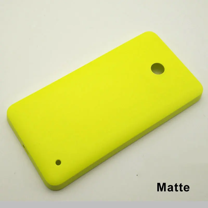 Подлинный корпус для Nokia lumia 630 635 636 638 RM 978 RM-1020 RM1027 Новая задняя крышка батарейного отсека черный чехол - Цвет: Yellow  matte