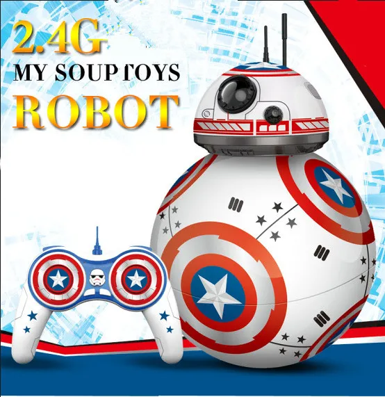 RC роботы мяч надувные игрушки BB 8 пульт дистанционного управления Star Военная