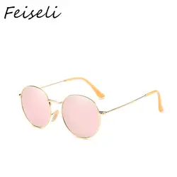 Feiseli модные очки 2018 женские розовые Солнцезащитные очки женские поляризованные маленькие круглые поляризованные солнцезащитные очки