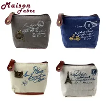 

Hot Girl Retro Coin Bag Purse Wallet Card Case Handbag Gift Eiffel Tower drop shipping j17