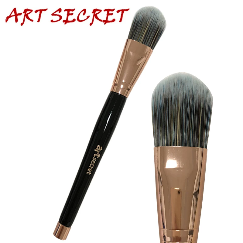 Artsecret Band 18007 1Pcs Pro Foundation Mask Brush Capelli Colorati Rose Gold Ferrule Cosmetics Tool Pennelli Per Il Trucco Per La Bellezza