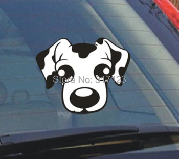 

(50 pieces /lot) Wholesale vinyl dog car auto stickers decals car styling