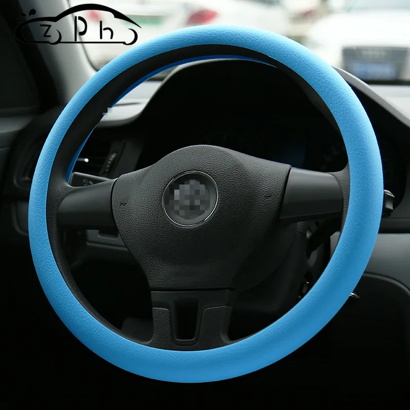 

Universal Silicone Car Steering Wheel Cover Skidproof Case Automotive Accessories Soft For Honda Ford Benz Fiat VW KIA Jeep Audi