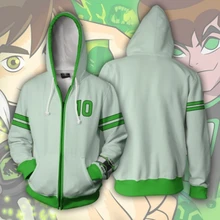 Fancycloth Ben 10 Jacket /& T-Shirt Green Kids Adult Anime Cosplay Costume