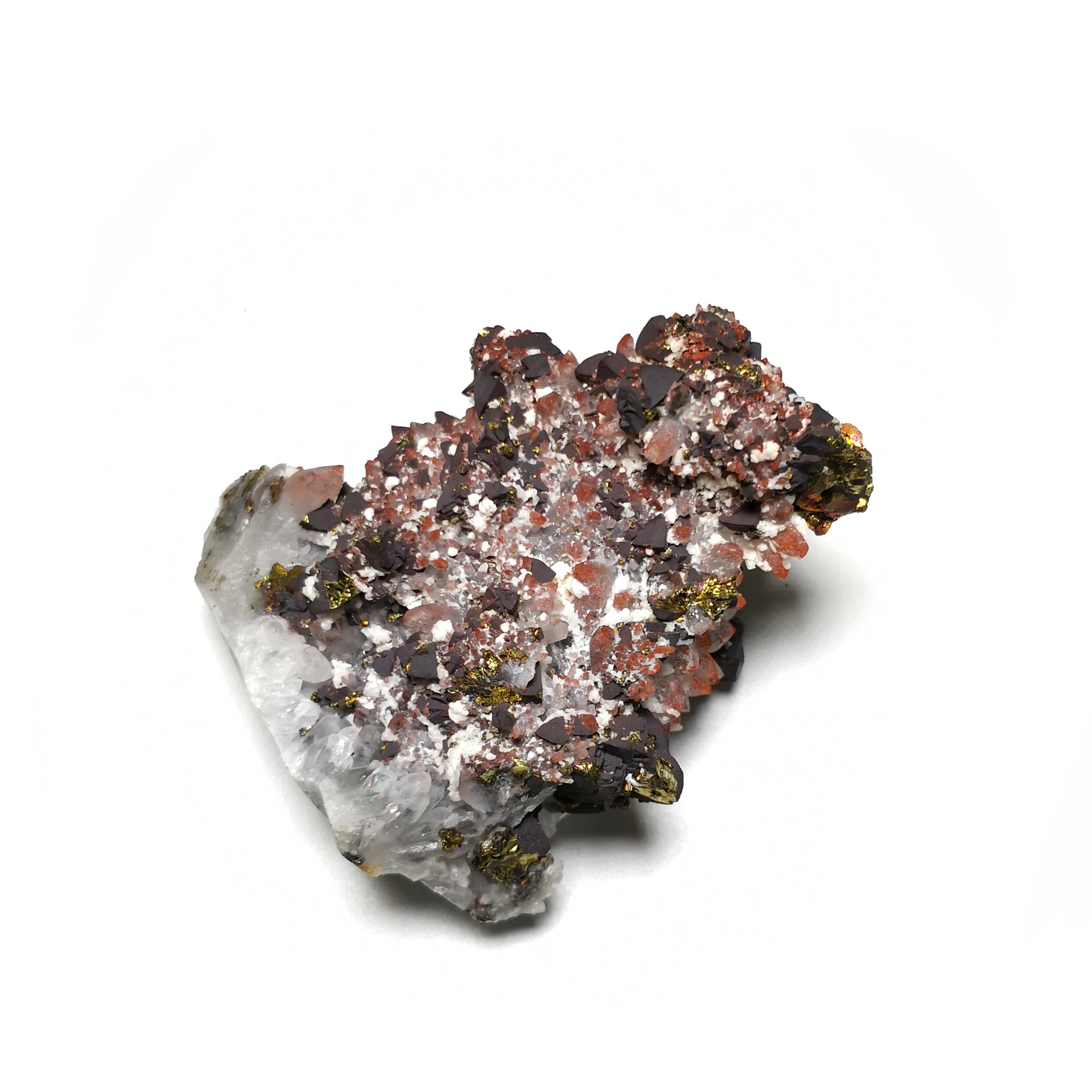 

186g NATURAL Stones and Minerals Red crystal chalcopyrite specimens C2-45