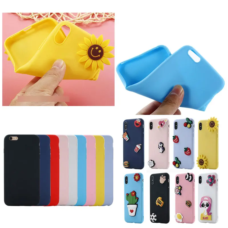 Мультяшный 3D DIY чехол для телефона Iphone Xs Max 5 5s Se 6 6s 7 8 Plus XR X мягкая задняя крышка из