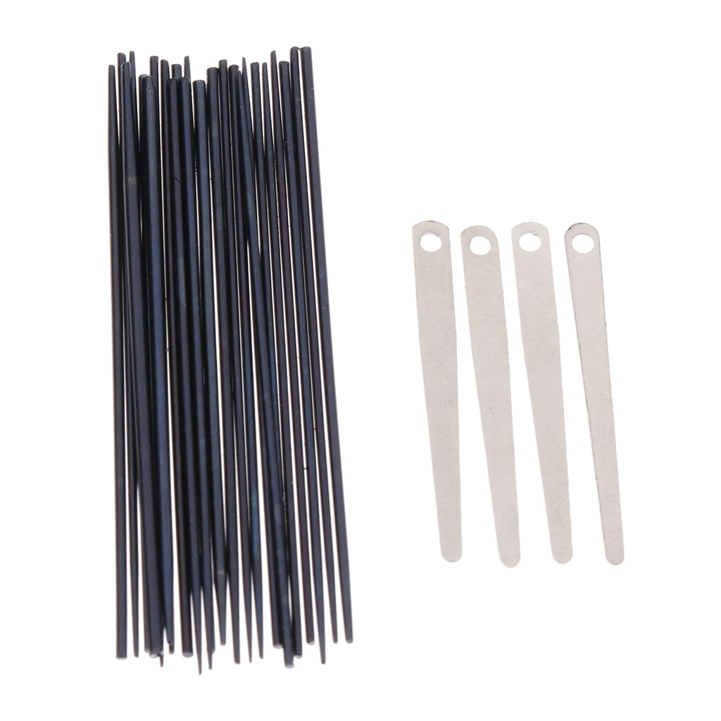 1 Set 24pcs Sax Spring Needles+4pcs Sax Spring Leaf Screws DIY Saxophone Accessory