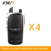 4PCS BUXUN X-36TFSI Walkie Talkie 8W Dual Band Portable Radio UHF400-480MHz CB Radio