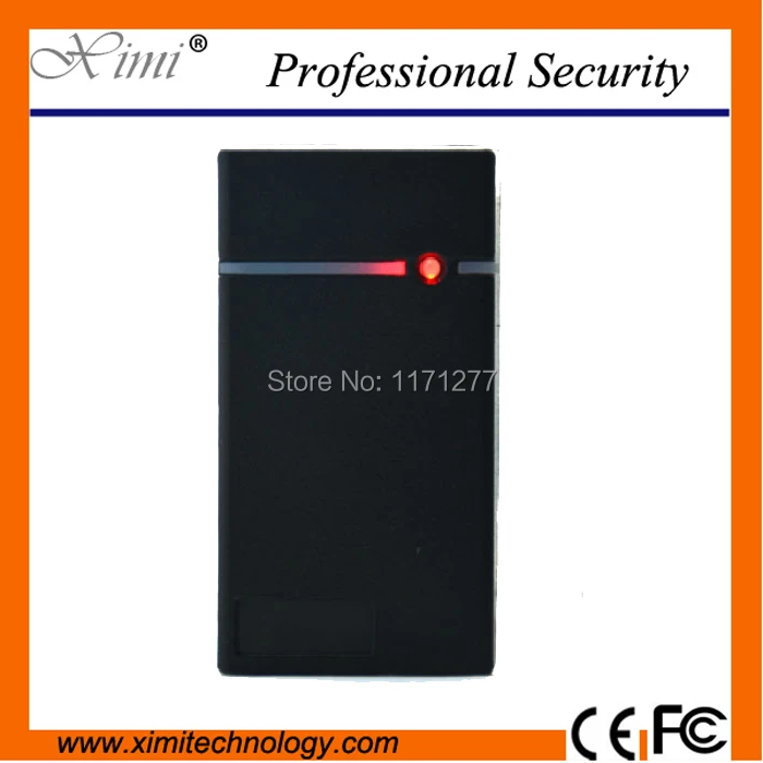 

Good quality IP65 waterproof 13.56MHz Mi-fare card reader smart card reader for door access controller N10 weigand34 reade