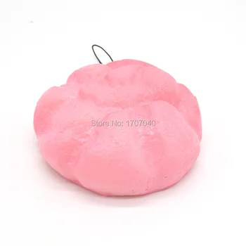 

9cm New Kawaii Jumbo Puff Squishy Collectibles Flower Bread Soft Hand Pillow Toy Gift