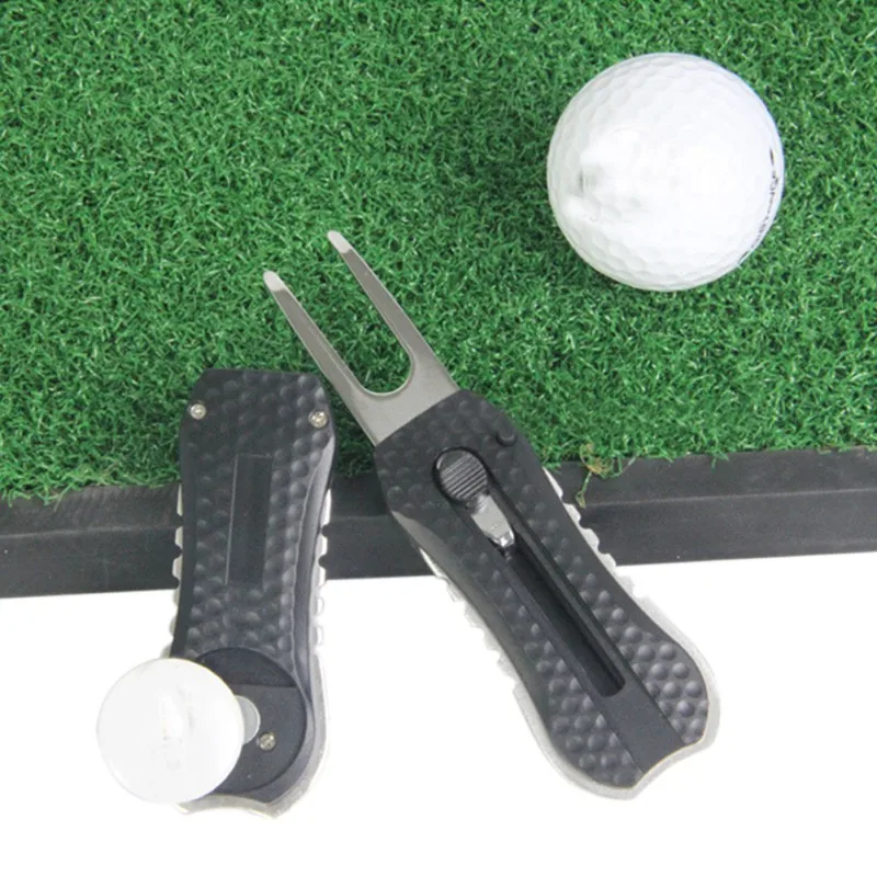 جديد ماركر الملعب نظافة الربيع مذراة مخضرة شوكة التدريب إمدادات الغولف أداة تصليح العشب
