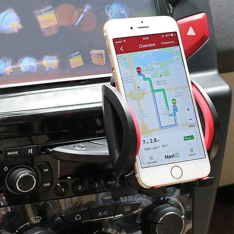  JOVEINS Universal Car Phone Holder CD Slot Stand Mount Mobile Support Cell Phone For iPhone 6 7 8 P