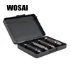 WOSAI HHS Steel 4Pcs Screw Extractor Drill Bits Guide Set Broken Damaged Bolt Remover Double Ended Damaged Screw Extractor ► Photo 2/5