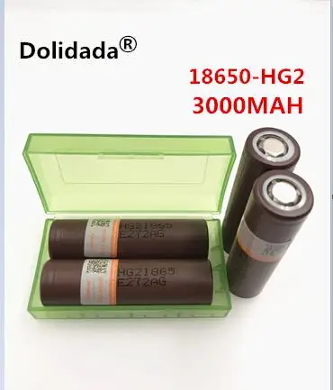 4 шт. dolidada 18650 3000 мАч 3.7 В аккумуляторная батарея для LG Hg2 18650 литиевая батарея 3.7 В 3000 мАч