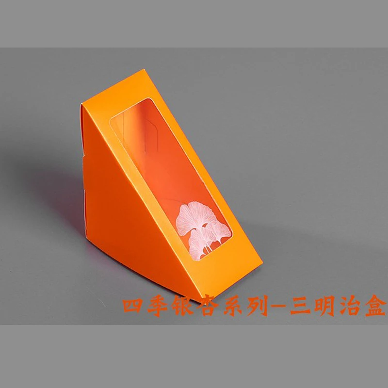 

High Quality Sandwich Box Food Packing Box Food Grade Outdoor Dinning Box Triangle Present Box
