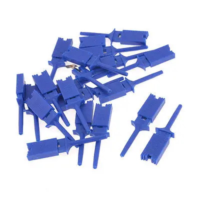 

20 Pcs 2" Long Plastic Electrical Lead Wire Probe Test Hooks Testing Clip