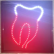 CHENXI Лидер продаж изготовленный на заказ 19x19 дюймов для помещения ультра яркий светящийся настенный знак стоматолог окна магазина неоновая вывеска «open» из(светодиод