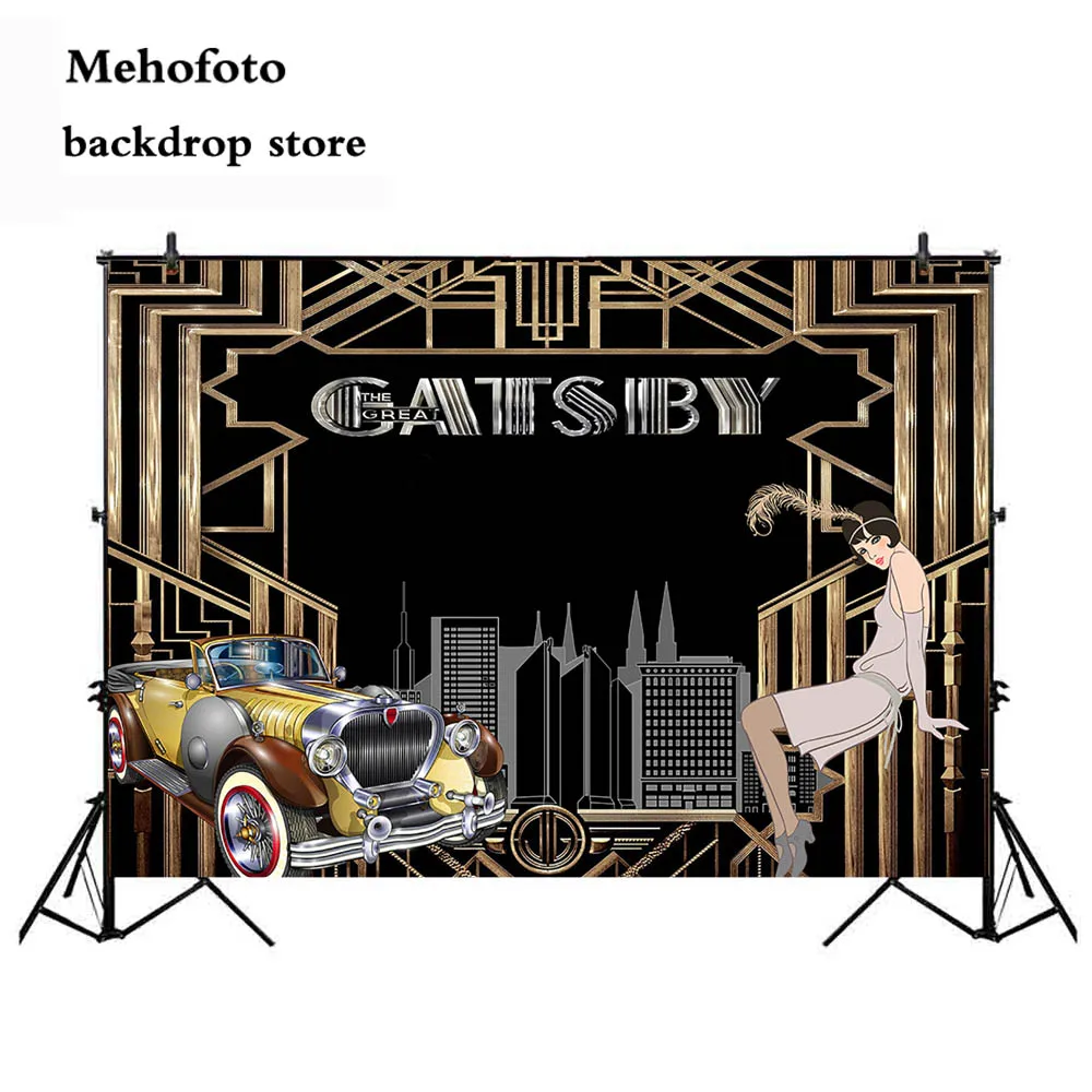 Neoback Great Gatsby фон для фотосъемки на день рождения тема вечерние украшения 80s 90s Вечеринка стиль фото фон баннер 407