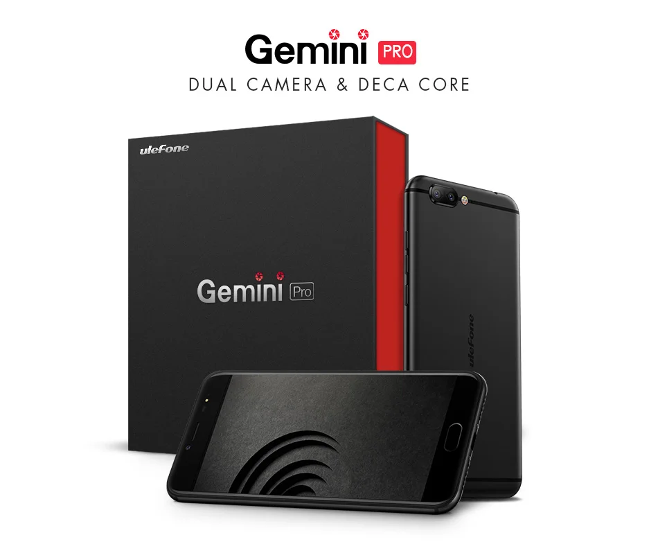 Ulefone Gemini Pro 4G смартфон 5.5 дюймов FHD MTK6797 Deca Core android 7.1 4 ГБ + 64 ГБ Сканер отпечатков пальцев двойная камера 13MP