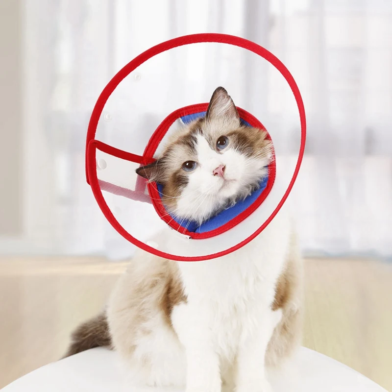Pet Elizabeth Collar Dog Cat Recovery Elizabethan Soft Anti-Biting Ring Collars For Protective Wound Supplies | Дом и сад