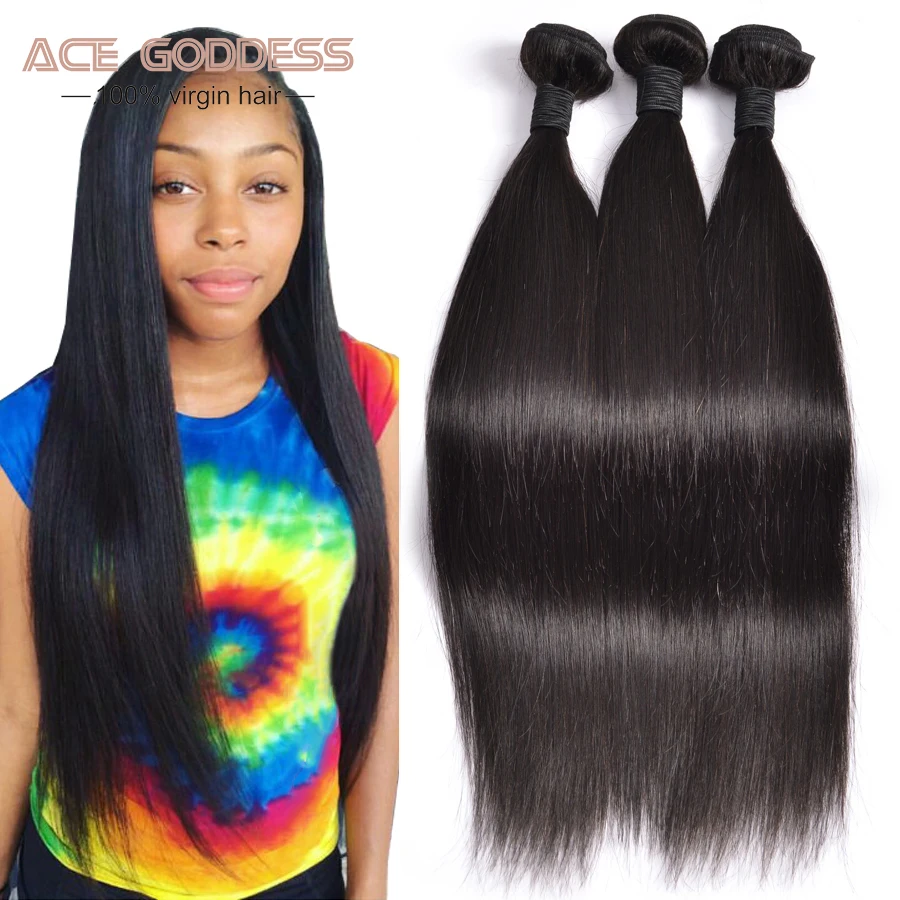 

7A Peruvian Virgin Hair Straight Human Hair 3 Bundles Peruvian Straight Virgin Hair Unprocessed Virgin Peruvian Straight Hair