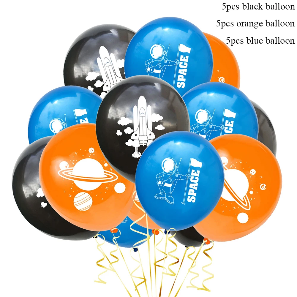 Йориу 15 шт космические конфетти для воздушного шара астронавт латексные шары воздушный Топпер для торта «С Днем Рождения» Детские вечерние украшения