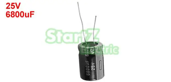 10pcs 6800uF 25V 105 condensateur /électrolytique radial 18 30mm