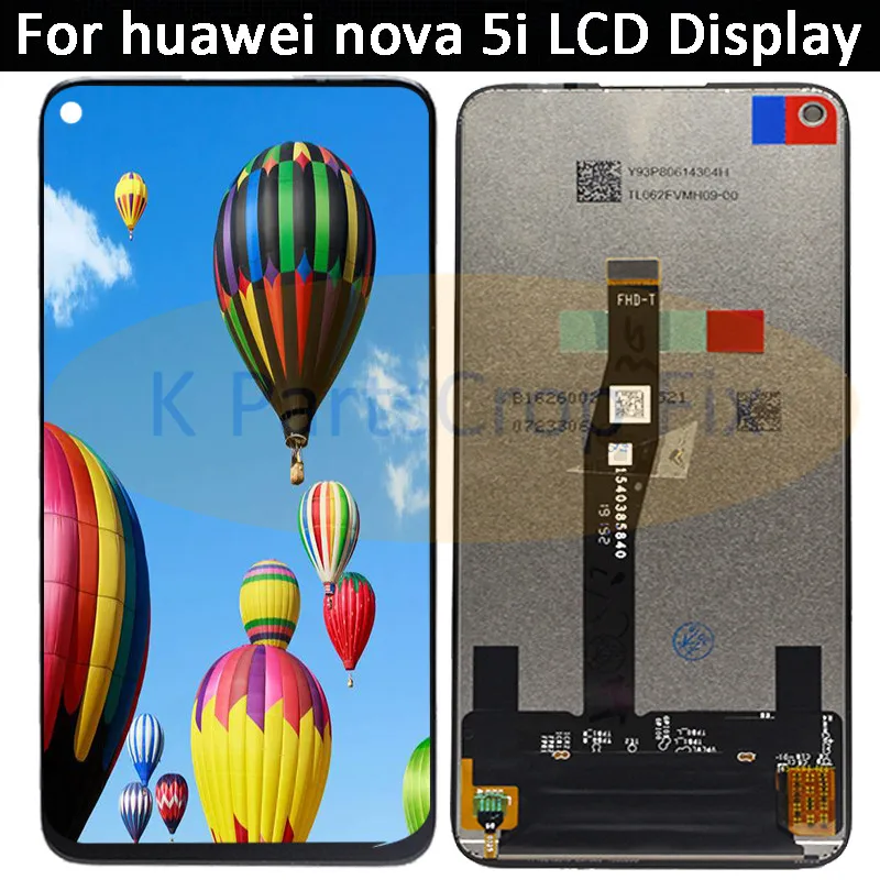 

6.4'' Huawei nova 5i nova5i LCD Display Touch Screen Digitizer Assemblyb GLK-LX1 GLK-LX2, GLK-LX3,GLK-LX1U,Huawei Nova 5i lcd