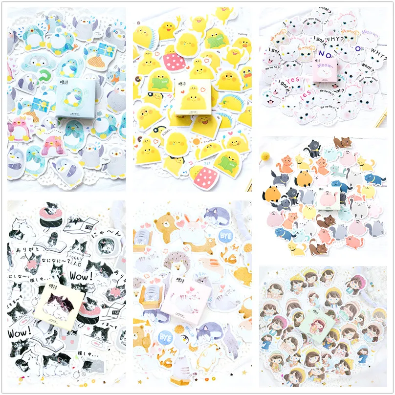 

1Pack/Sell Cute Latest New Memo Pad Diary Stickers Pack Posted It Kawaii Planner Scrapbooking Stationery Escolar School Supplies