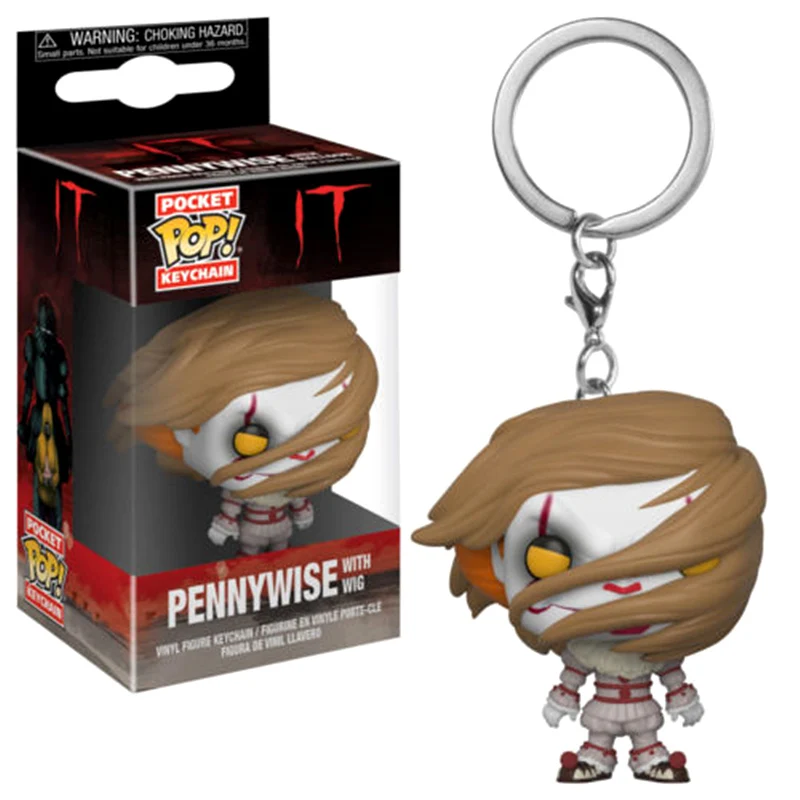Белый FUNKO POP Стэн ли Натан Леви Капитан Marvel ночной король призрак это Pennywise Карманный Брелок фигурка игрушки для детей - Цвет: Белый