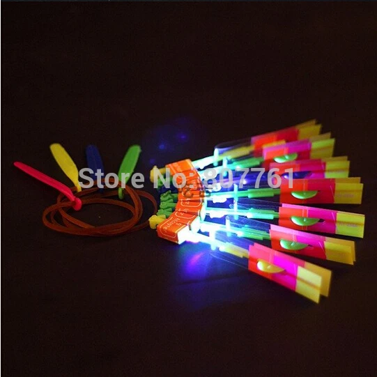 Best Birthday Gift Wholesale - LED Illuminated Arrow Helicopter LED light toy gift kids christmas children's day M098