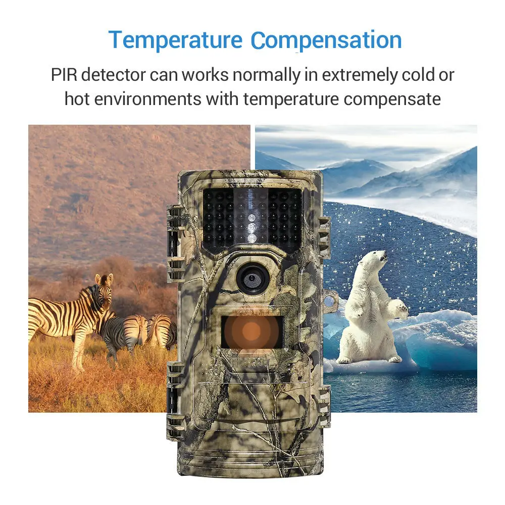 PDDHKK 1080P HD Hunting Camera Photo Traps Wildlife 20MP Surveillance Trail Camera with 42pcs Infrared LEDs 940nm Night Vision PDDHKK 1080P HD Hunting Camera Photo Traps Wildlife 20MP Surveillance Trail Camera with 42pcs Infrared LEDs 940nm Night Vision