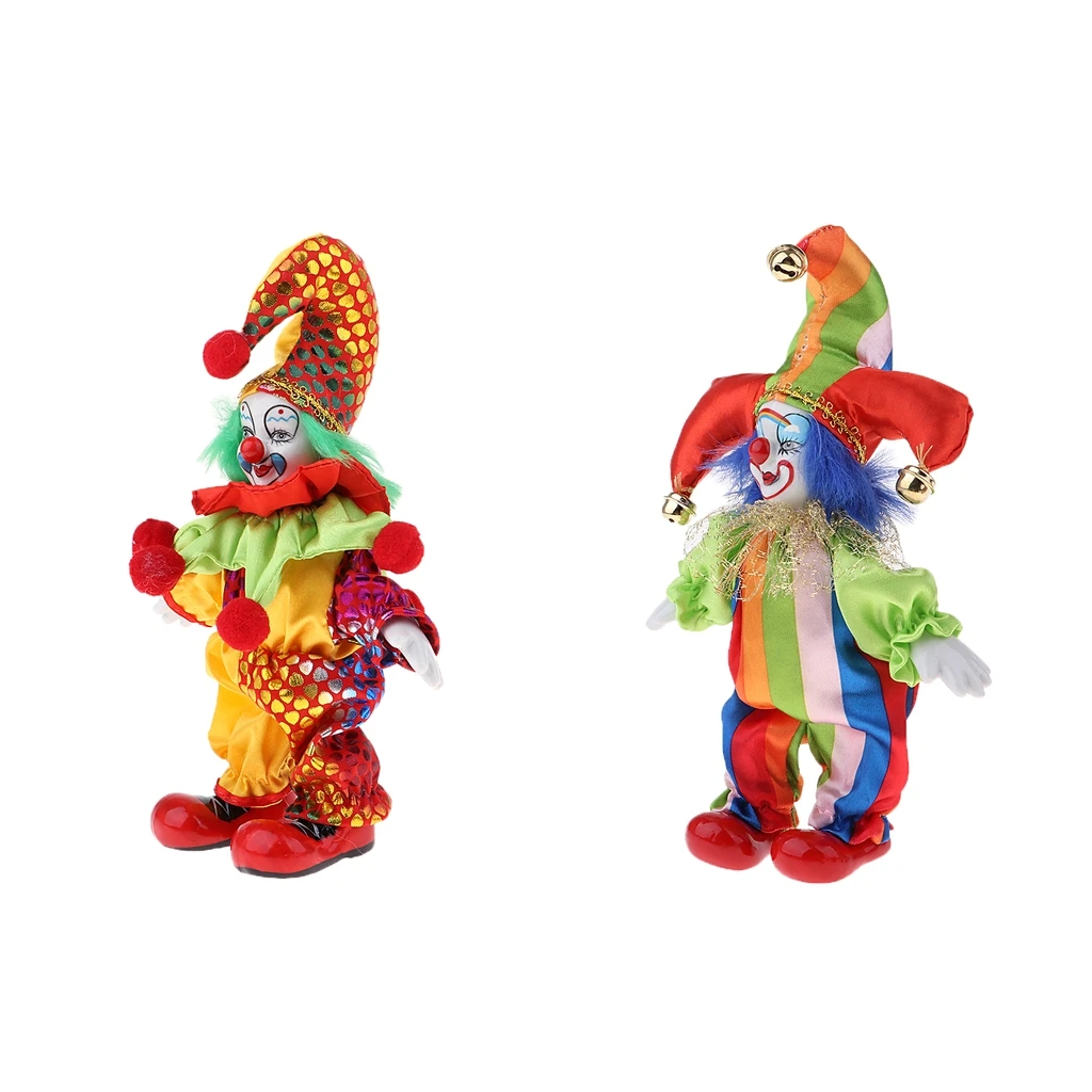 2pcs 6inch Figure Halloween Decoration Clown Man Doll for Christmas, Birthday Gift